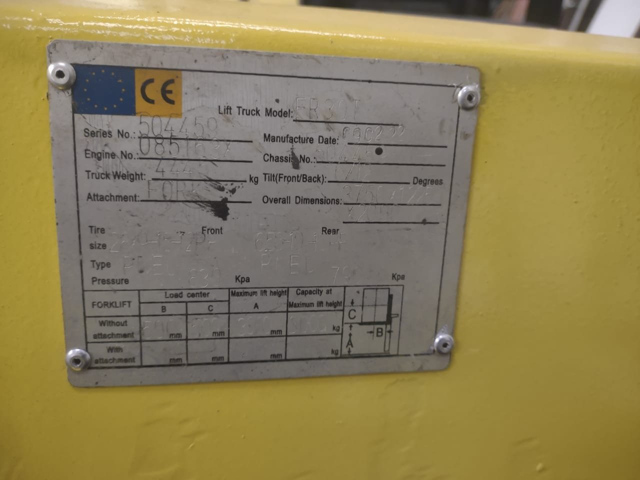 Empilhadeira Combustão - Ergomax - FG30