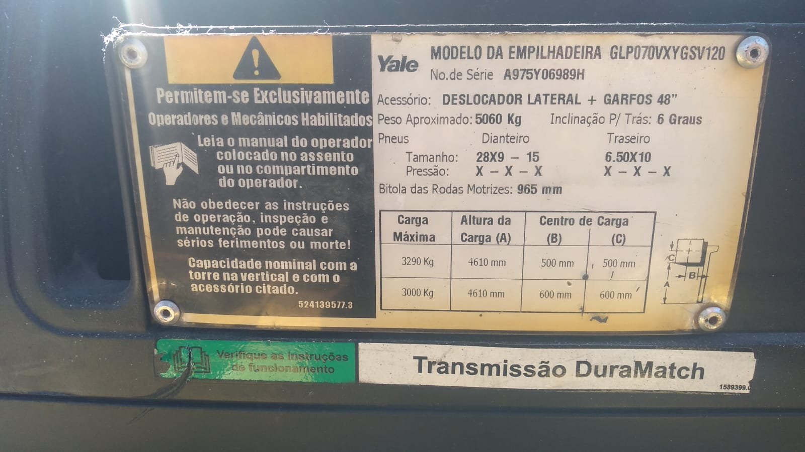 Empilhadeira Combustão - Yale - GLP070VX