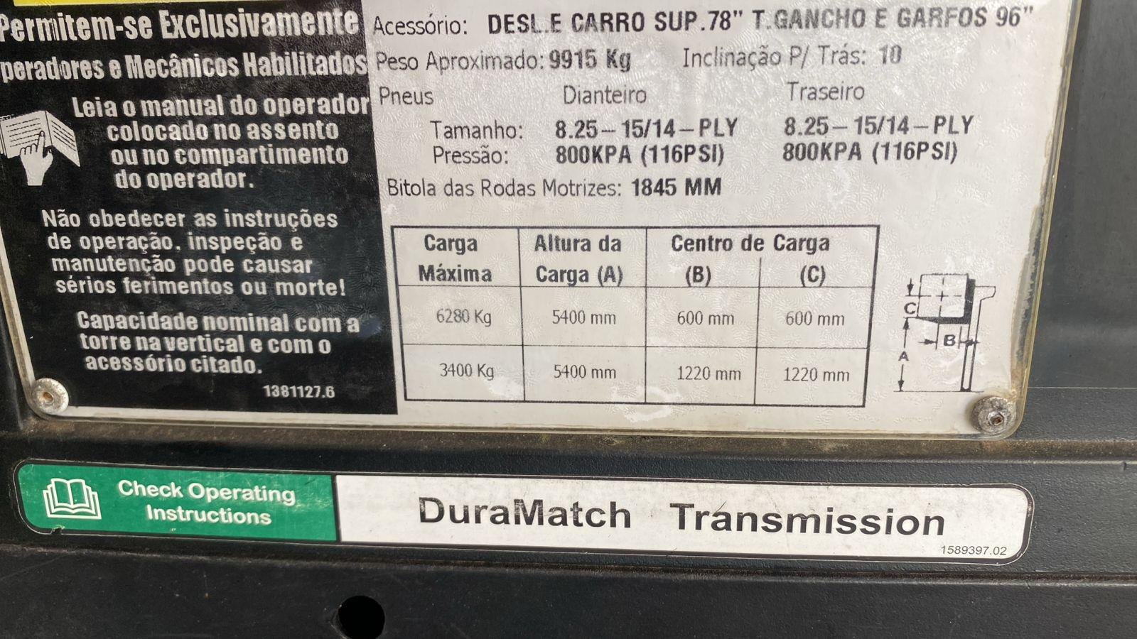 Empilhadeira Combustão - Hyster - H155FT