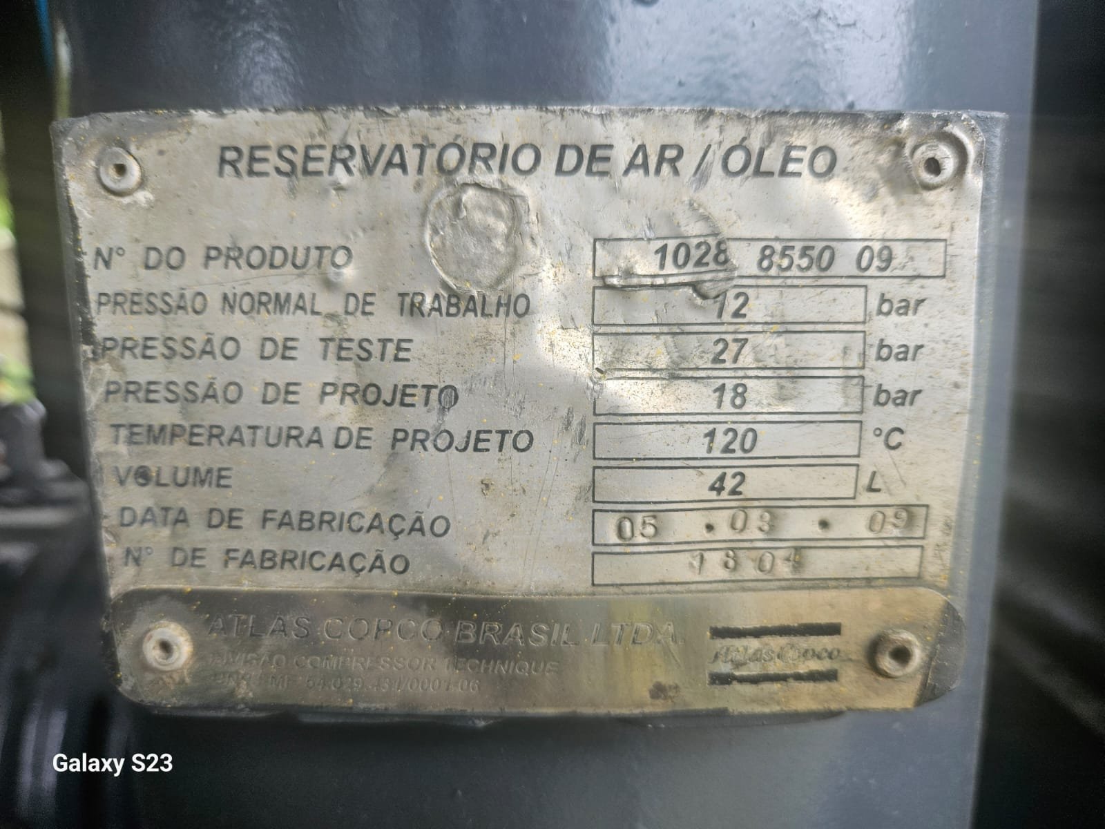 Compressor de Ar Portátil - Atlas Copco - XAS 186