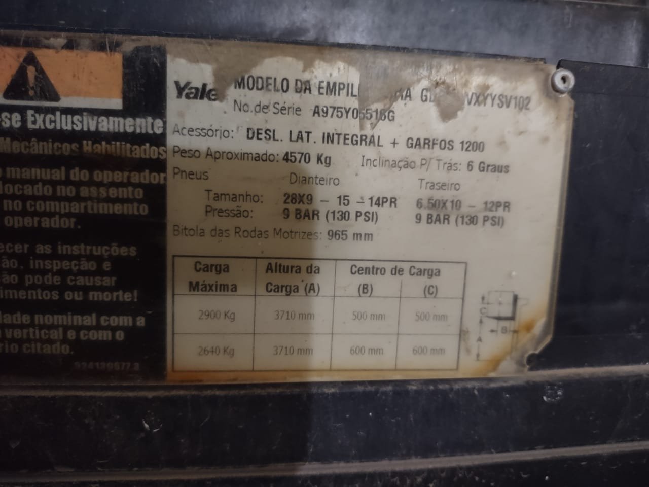 Empilhadeira Combustão - Yale - GP060VX