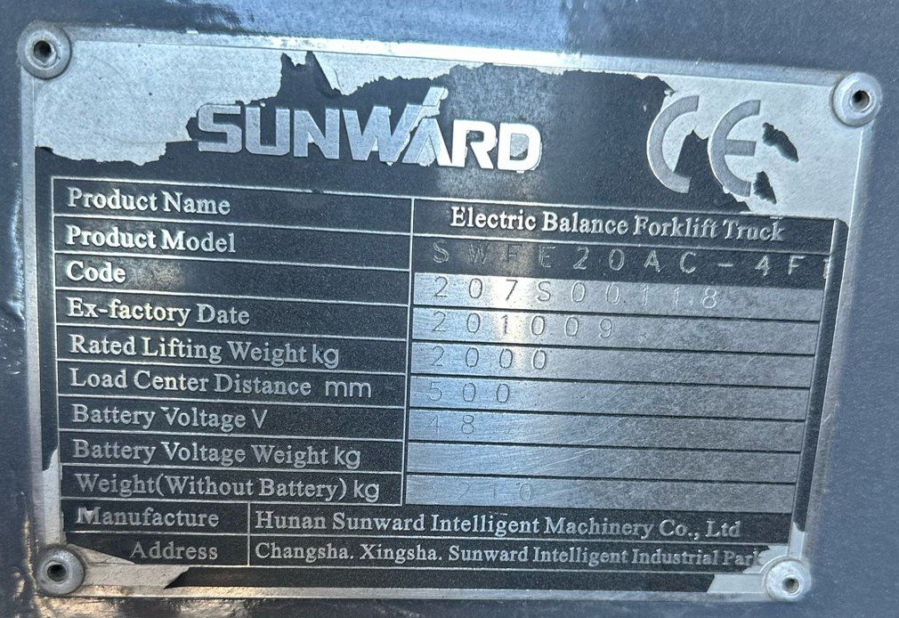 Empilhadeira Contrabalanceada - Sunward - SWFE20