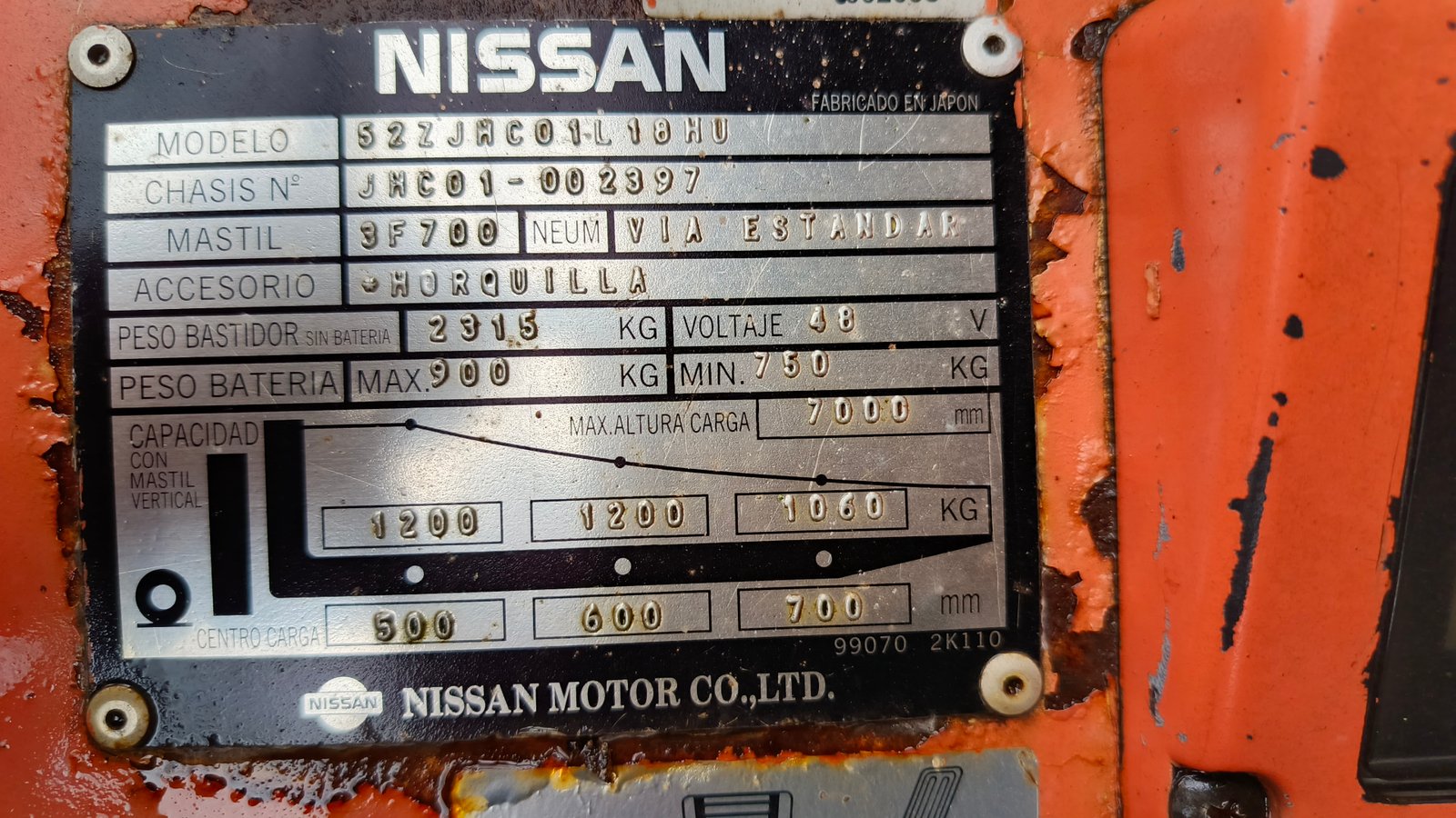 Empilhadeira Retrátil - Nissan - JHC01