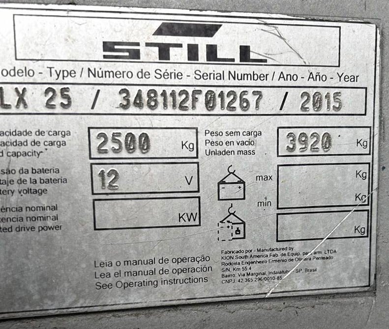 Empilhadeira Combustão - Still - CLX25