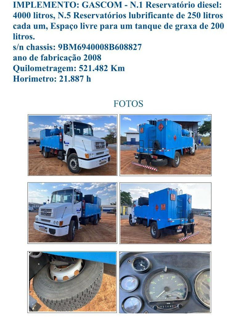 Caminhão - Mercedes Benz - 1318