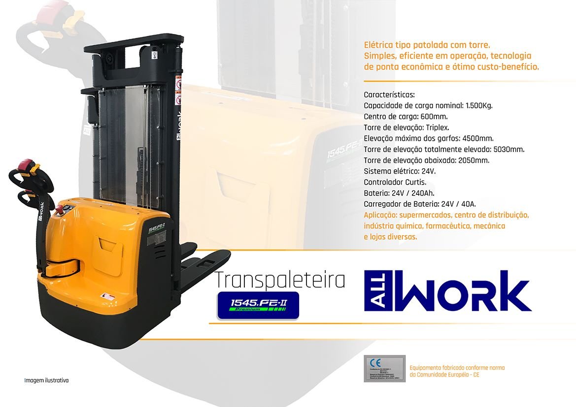 Empilhadeira Paleteira - All Work - 1545-II